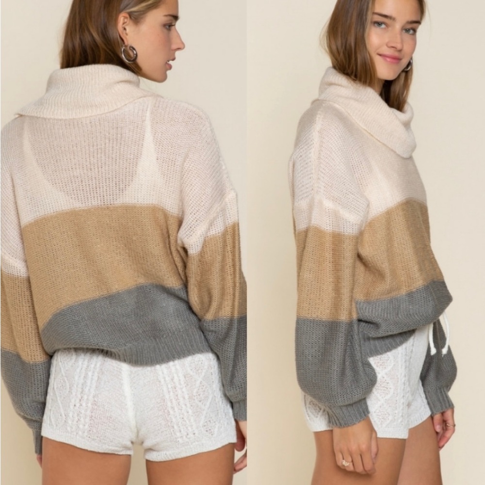 POL Color Block Sweater - Picture 2 of 4